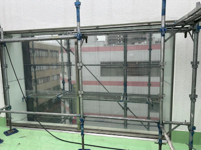 外壁塗装、コーキング打ち替え、外部改修工事 施工時の様子 15