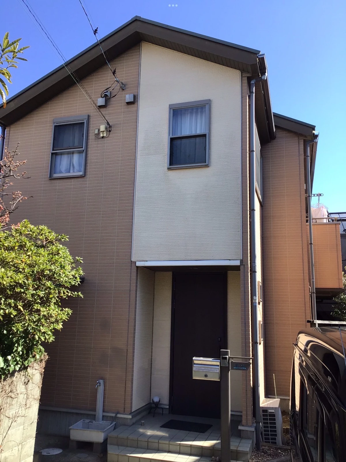 戸建ての外壁塗装工事の施工前