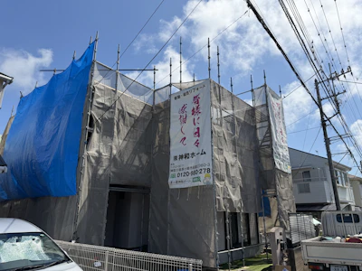 屋根工事(茅ヶ崎市) 施工時の様子 1