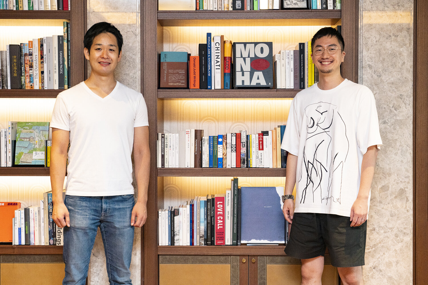 Mr. Ikoma and Yoshikazu Akagawa, the capitalist in charge of JAFCO (left)
