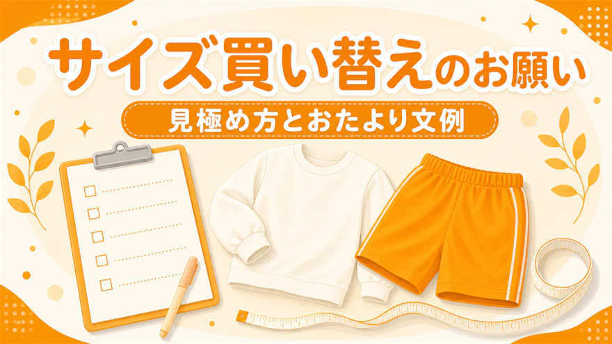 制服・体操服のサイズ買い替えのお願い|幼稚園版おたより文例と判断の目安