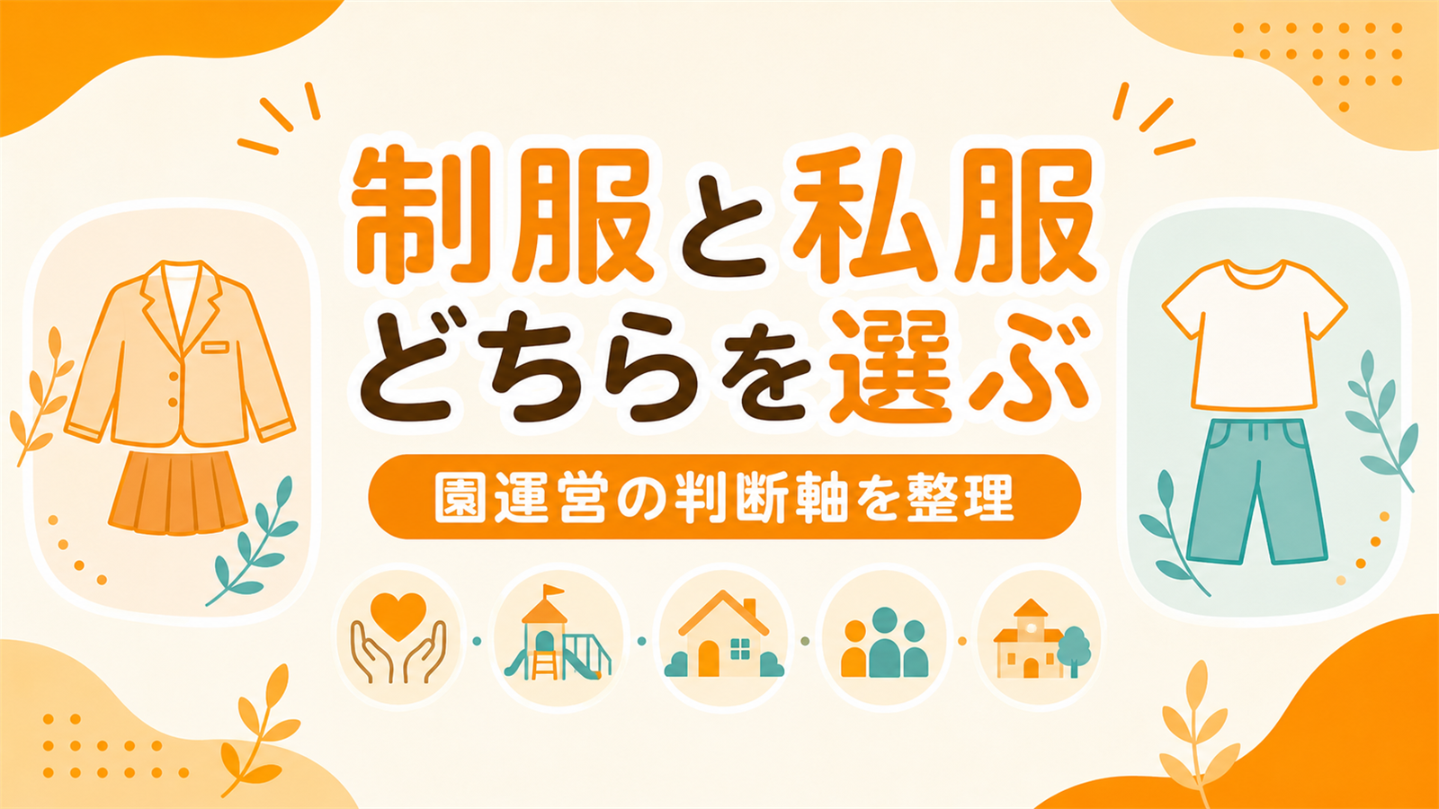 制服と私服、園はどちらを選ぶか｜運営視点の判断軸