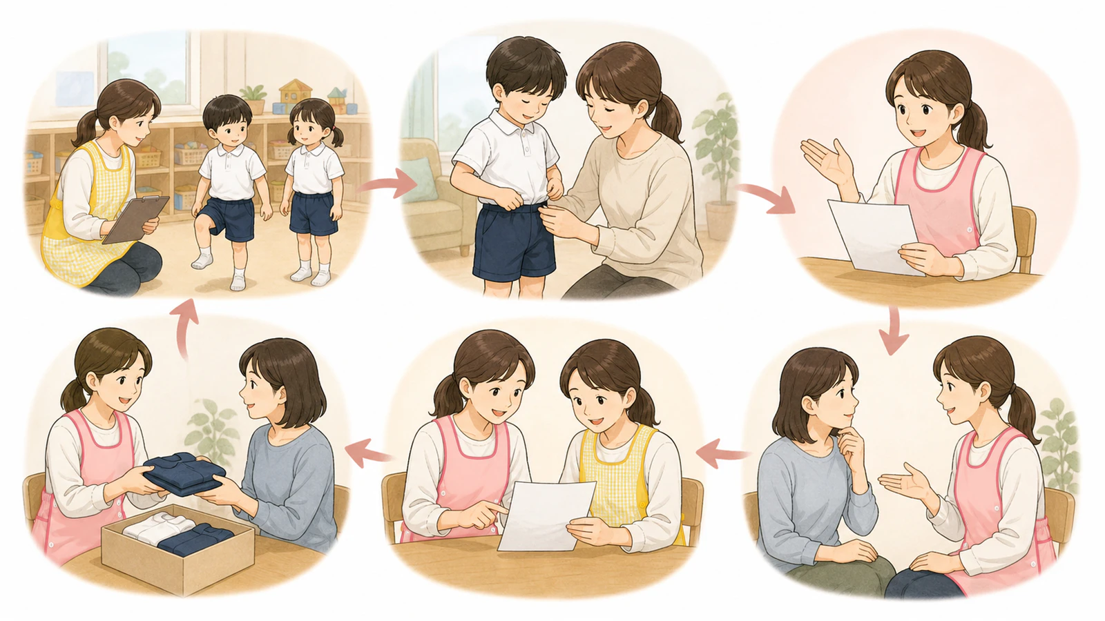 サイズ変更のお知らせを動作確認から個別相談まで作る流れ