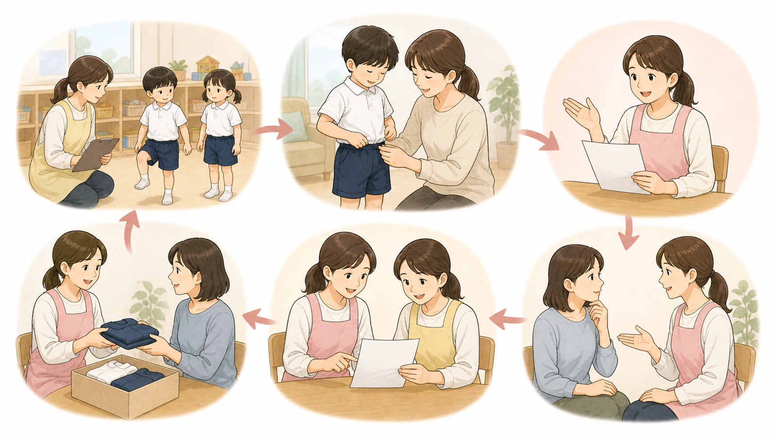 サイズ変更のお知らせを動作確認から個別相談まで作る流れ