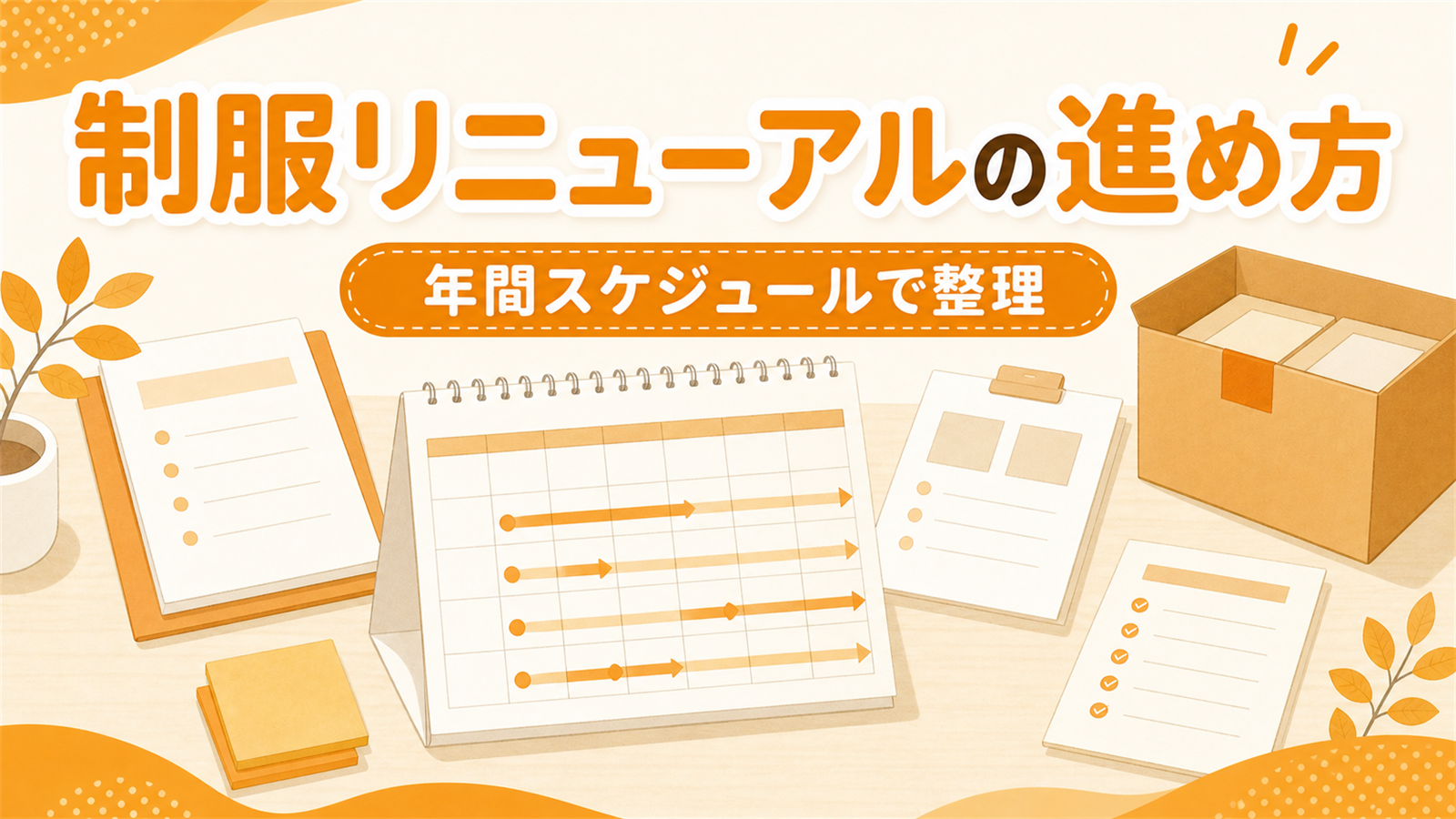 園の制服リニューアルの進め方｜願書配布から引き渡しまでの年間スケジュール