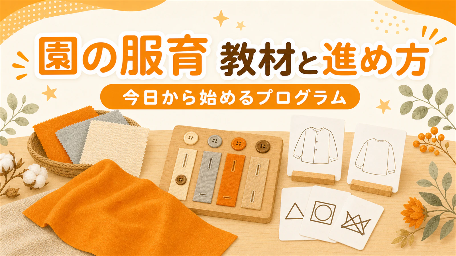 園の服育 教材とプログラム|今日から始められる進め方
