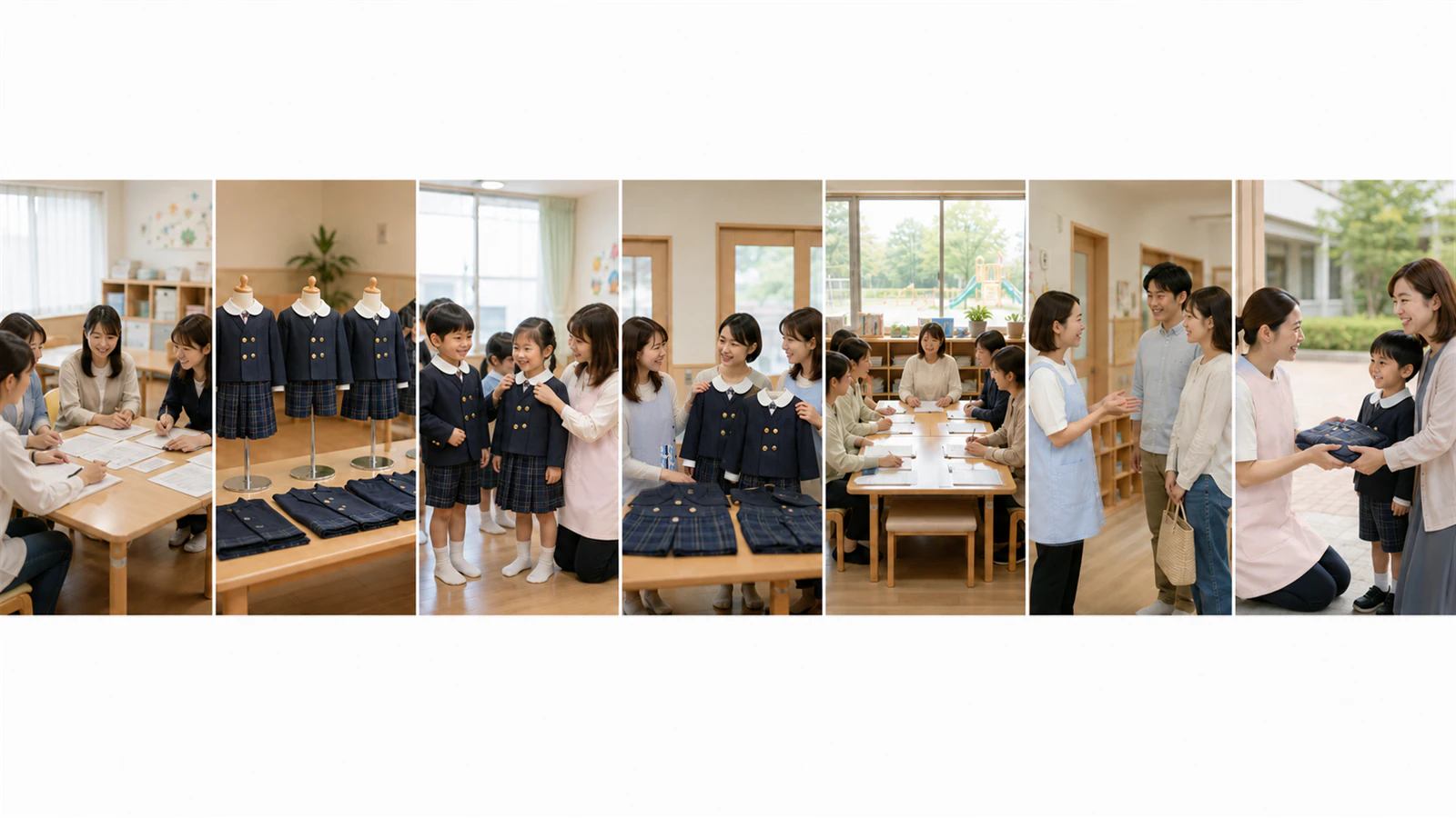 キリンジの冬制服を見本展示・試着・比較・説明・受け渡しまで確認する7つの工程