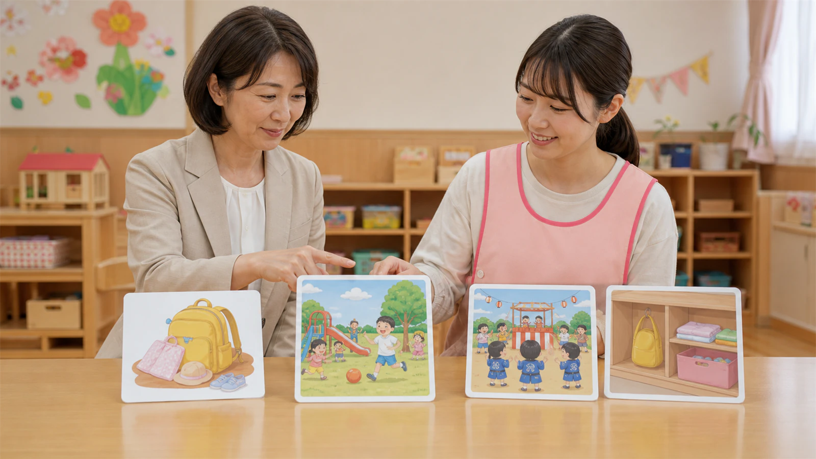 私服園が困っている園生活の場面を一つ選ぶ会議