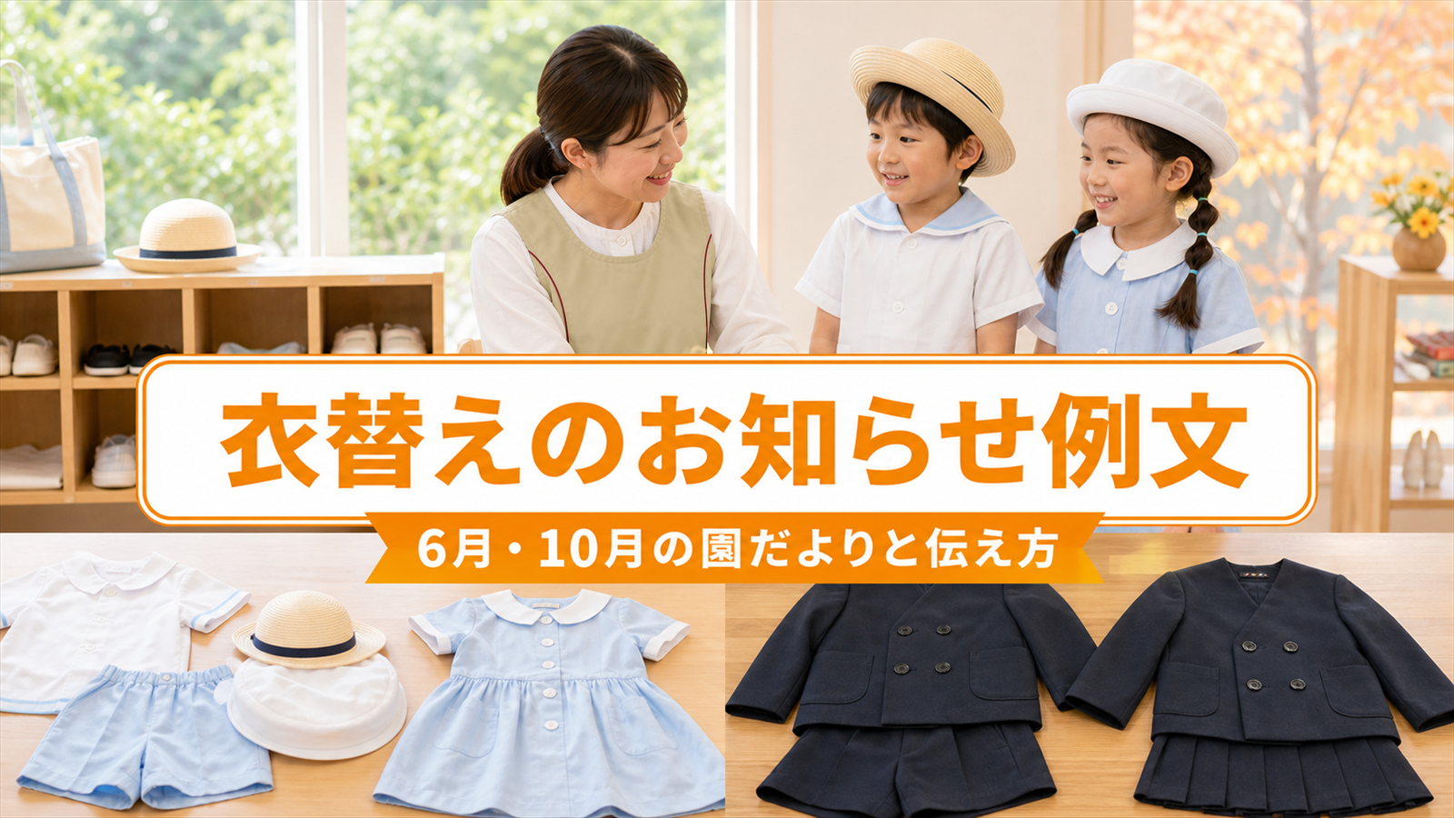 衣替えのお知らせ例文｜6月・10月の園だよりと伝え方