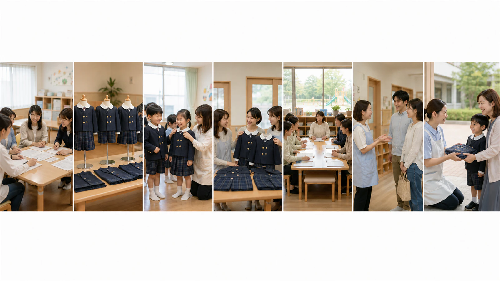 キリンジの冬制服を見本展示・試着・比較・説明・受け渡しまで確認する7つの工程