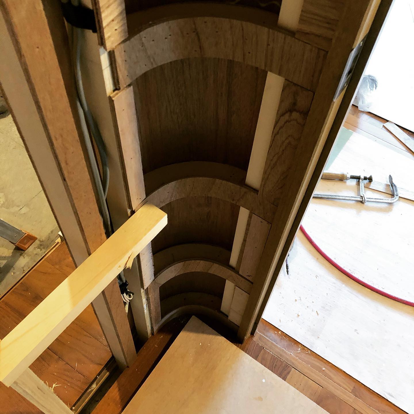 玄関の角をRに作ってみましたの施工写真 2