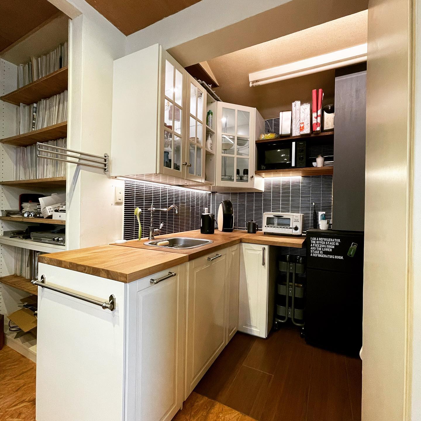 オフィスのIKEAキッチンちょっと延長の施工事例