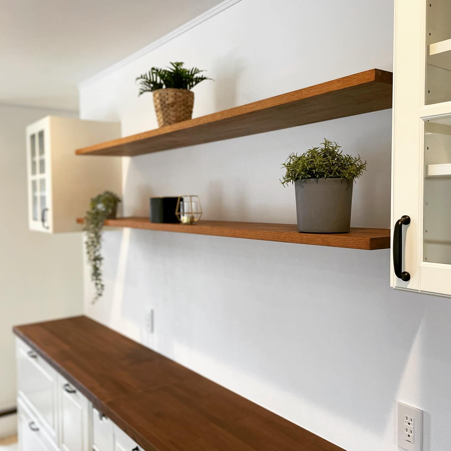 IKEAキッチンで作る、ダウンフロアキッチン完成です😊の施工写真 4