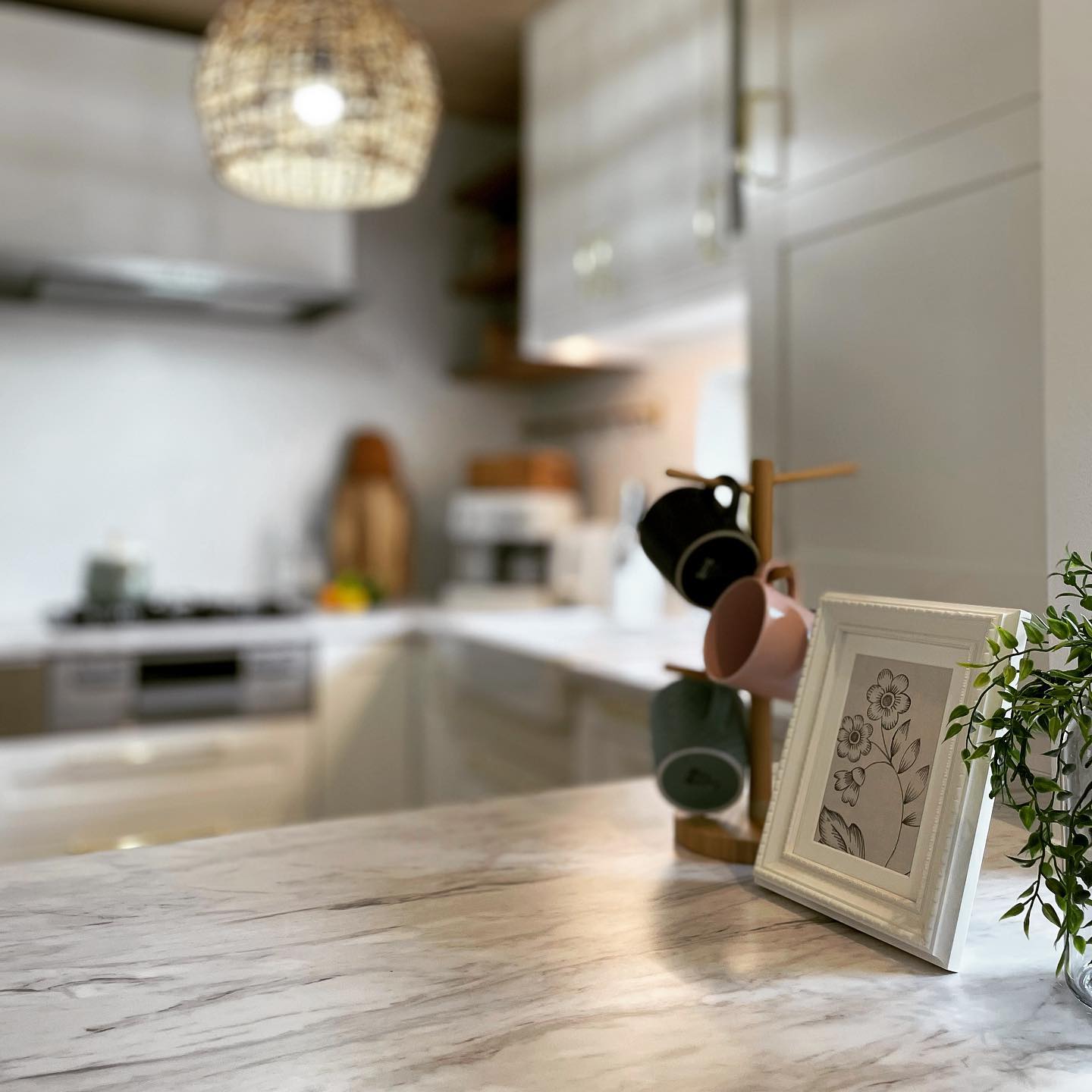 Ikeaキッチンとヘリンボーンのタイルで作る北欧キッチンが完成しました♪の施工写真 4