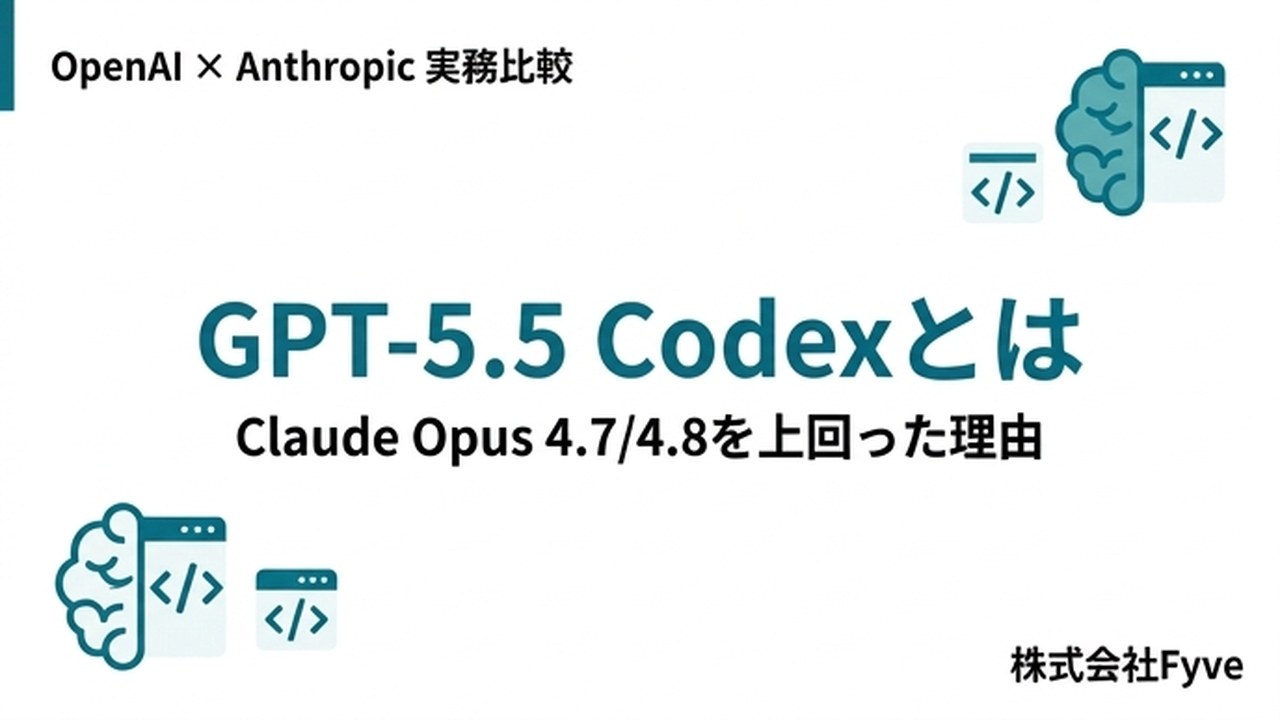 GPT-5.5 Codex とは｜Claude Opus 4.7/4.8 を上回った理由
