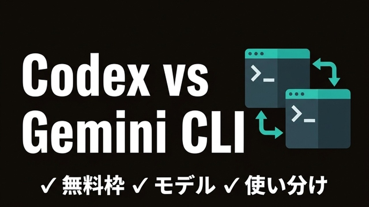 Codex vs Gemini CLI｜AIエージェント比較 | Codex for Business