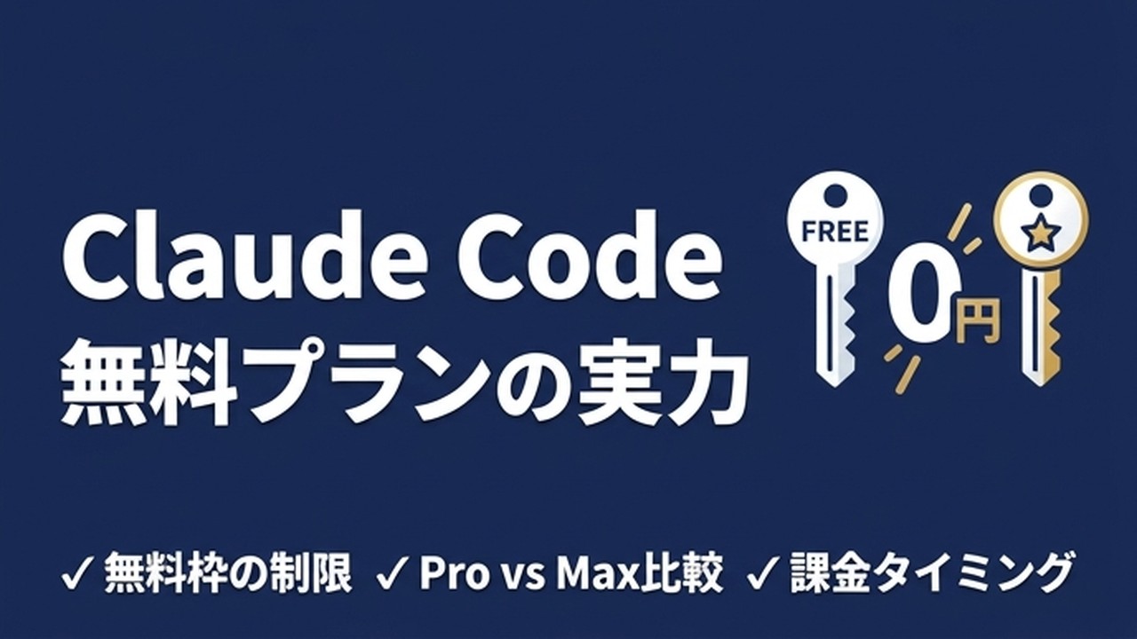 Claude Codeは無料で使える？無料枠の制限と有料プランの違い