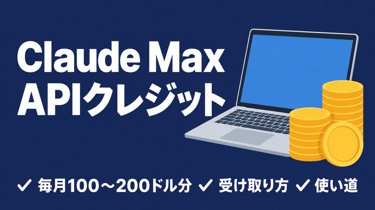 Claude MaxのAPIクレジット｜受け取り方と使い道