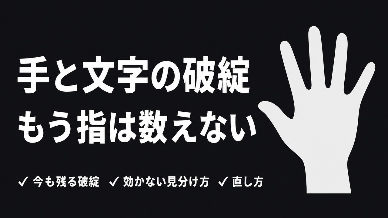 AI画像の手・文字の崩れ｜指を数える見分け方はもう古い