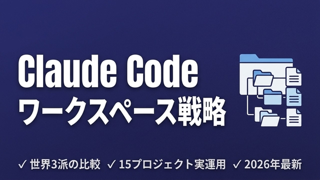 Claude Codeのモノレポ戦略｜世界3派と15プロジェクト実運用