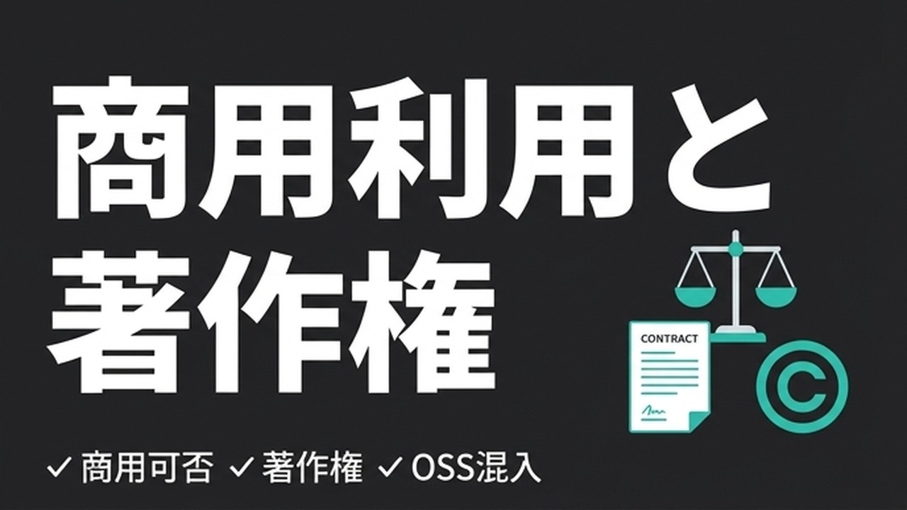 Codexの商用利用と著作権｜生成コードの権利 | Codex for Business