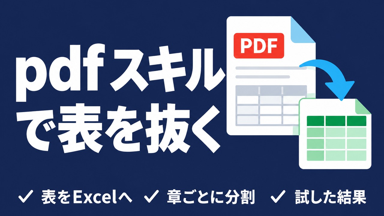 pdfとは｜claude pdf skillの使い方と試した結果