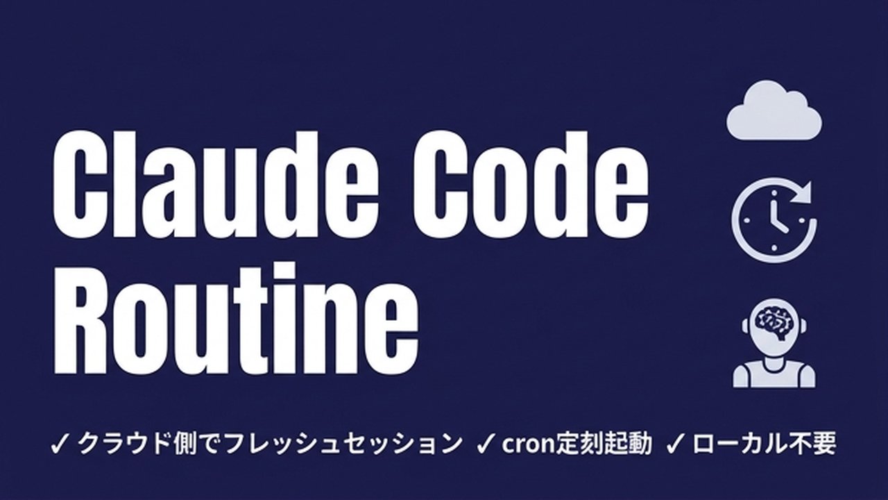 Claude Code Routine実装手順｜定刻起動AI秘書