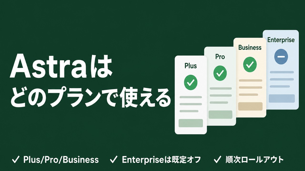 GPT-6 Astraはどのプランで使えるのか