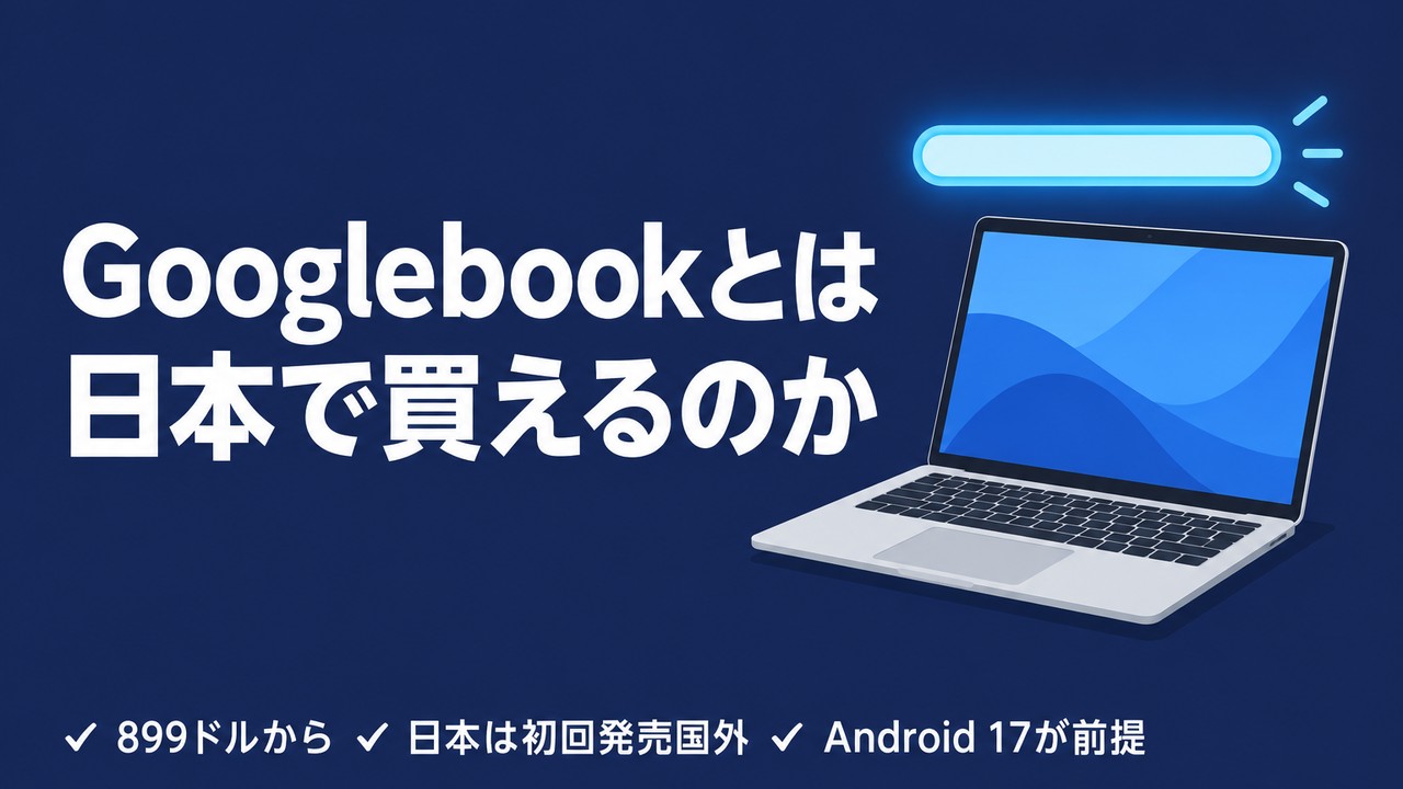 Googlebookとは｜日本で買えるのか・何が動くのか