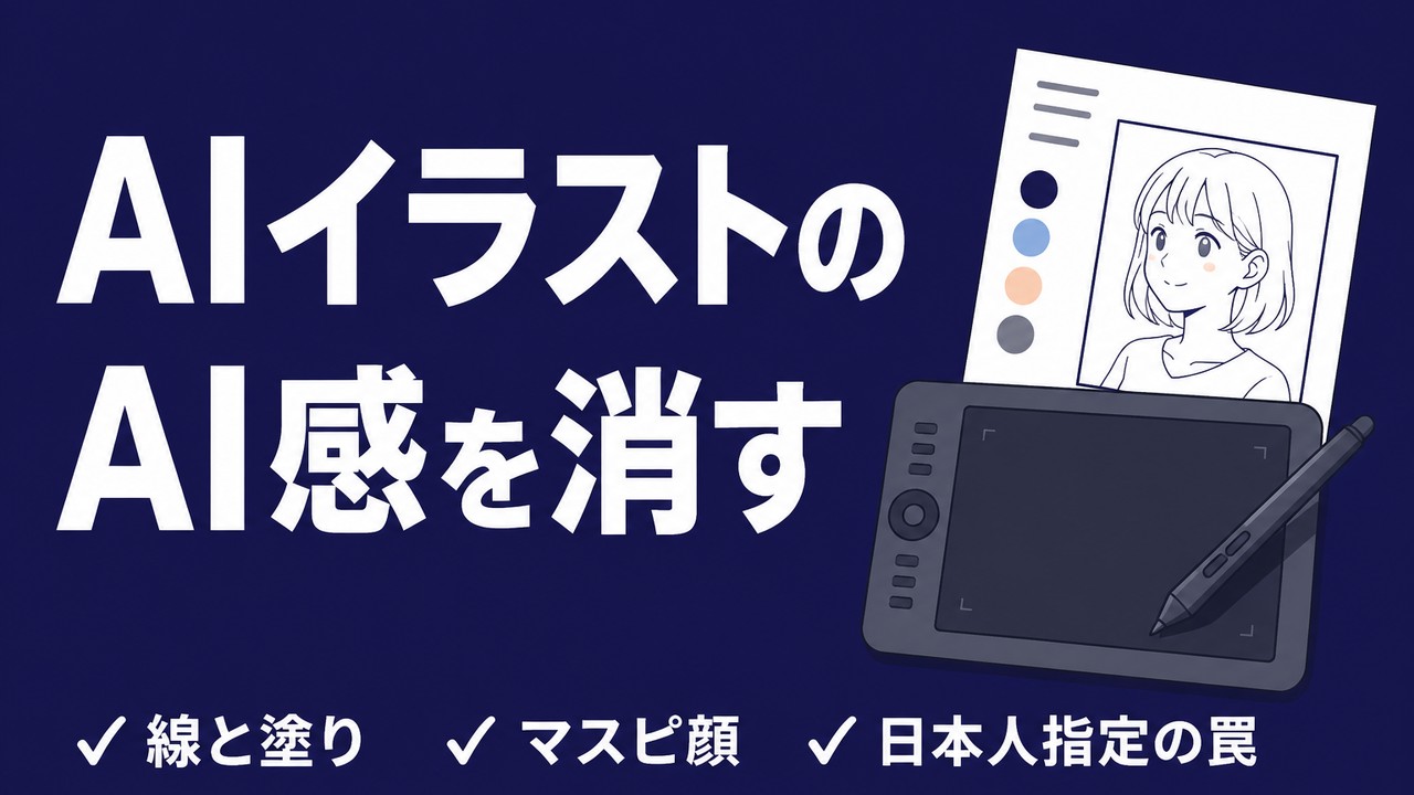 AIイラストのAI感をなくす方法｜マスピ顔の正体