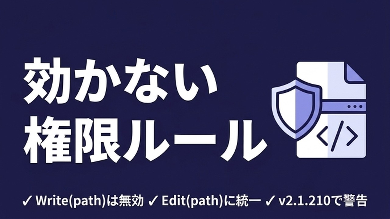 Claude Codeの権限ルールの罠｜黙って効かない指定