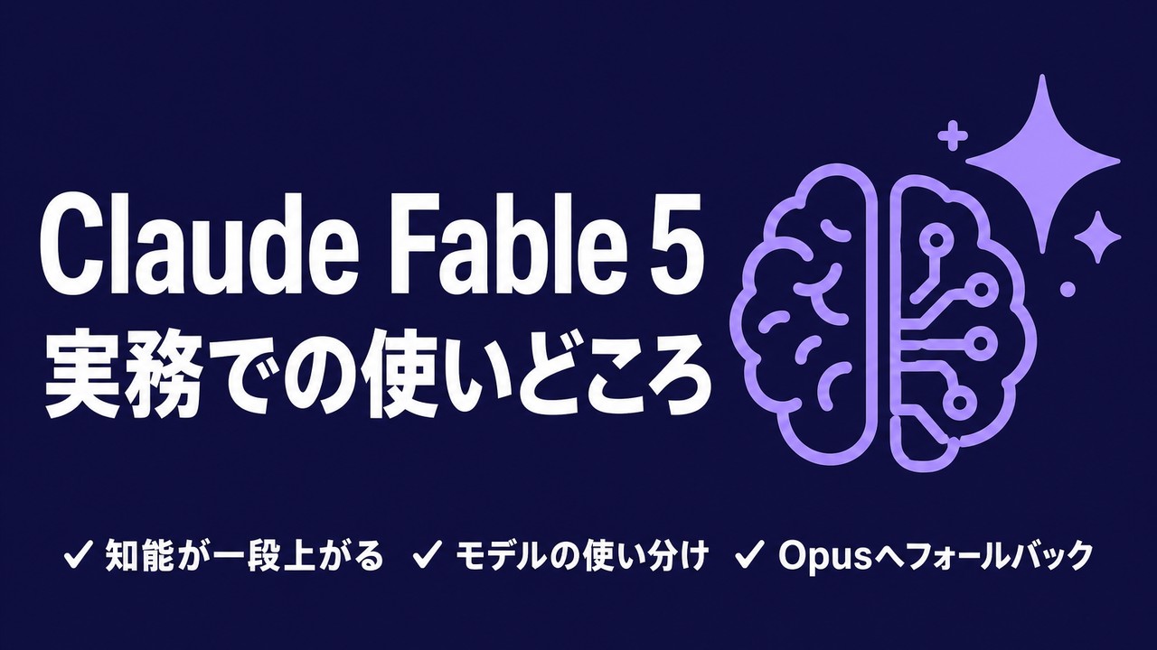 Claude Fable 5 一般提供｜実務での使いどころ