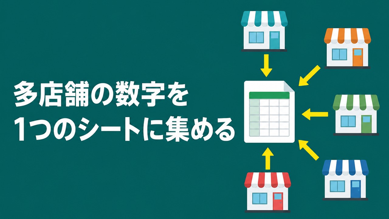 多店舗の数字を1つのシートに集める仕組み