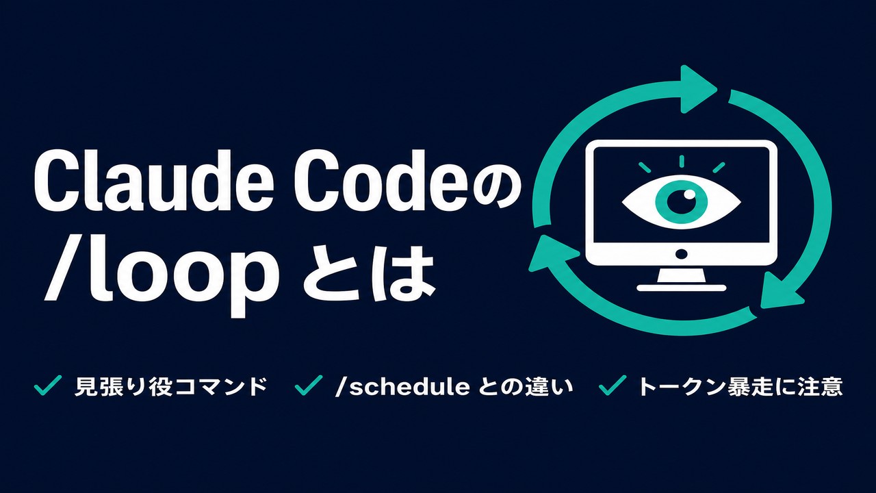 Claude Codeの/loopとは｜使い方とトークン暴走対策