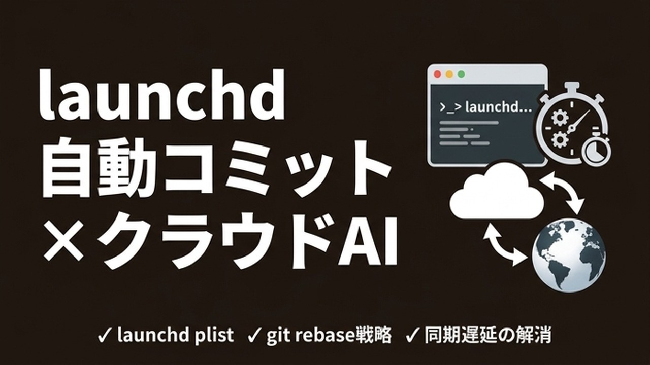 launchd自動コミット × クラウドAIの状態同期問題