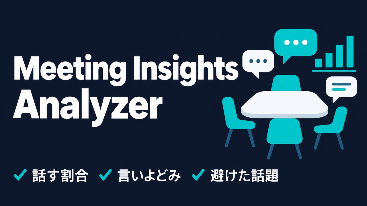 meeting-insights-analyzerとは｜会議での話し方を分析するスキル