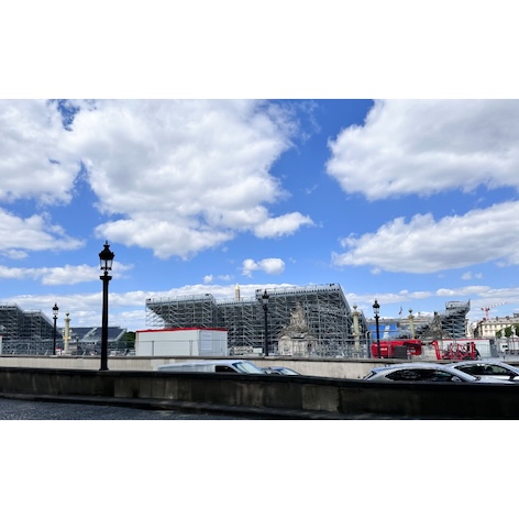 パリオリンピックの競技場となったコンコルド広場の写真
