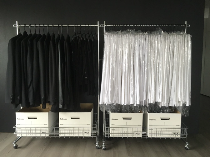 Photo of clothes racks