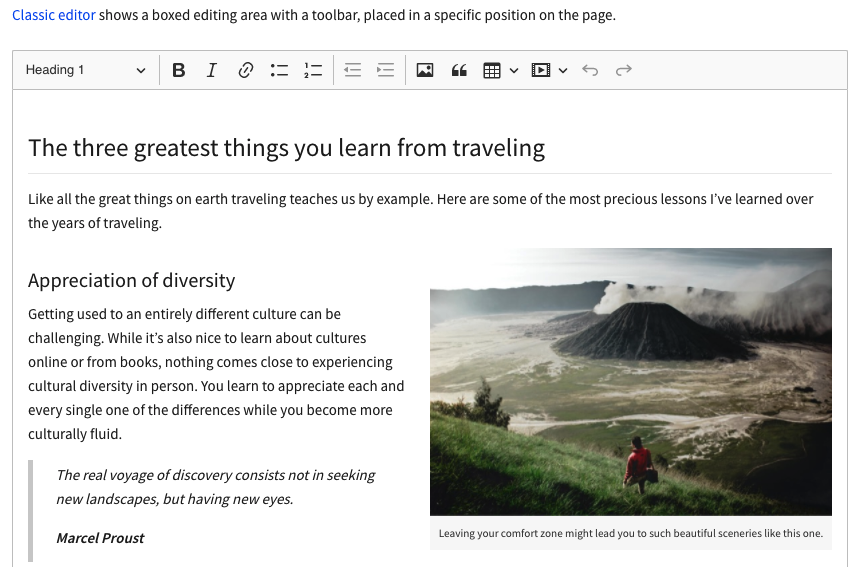 ckeditor5-build-classicのデフォルト設定