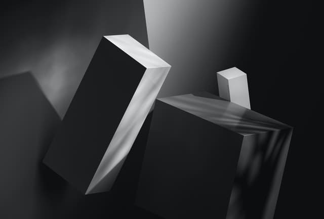 四角柱の3D画像