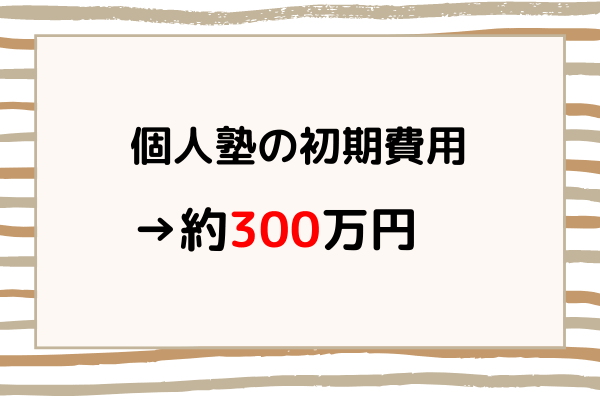 個人塾の初期費用