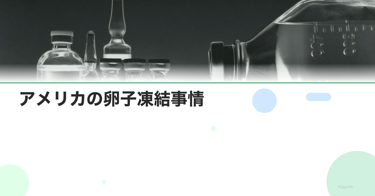 アメリカの卵子凍結事情|企業支援と保険制度