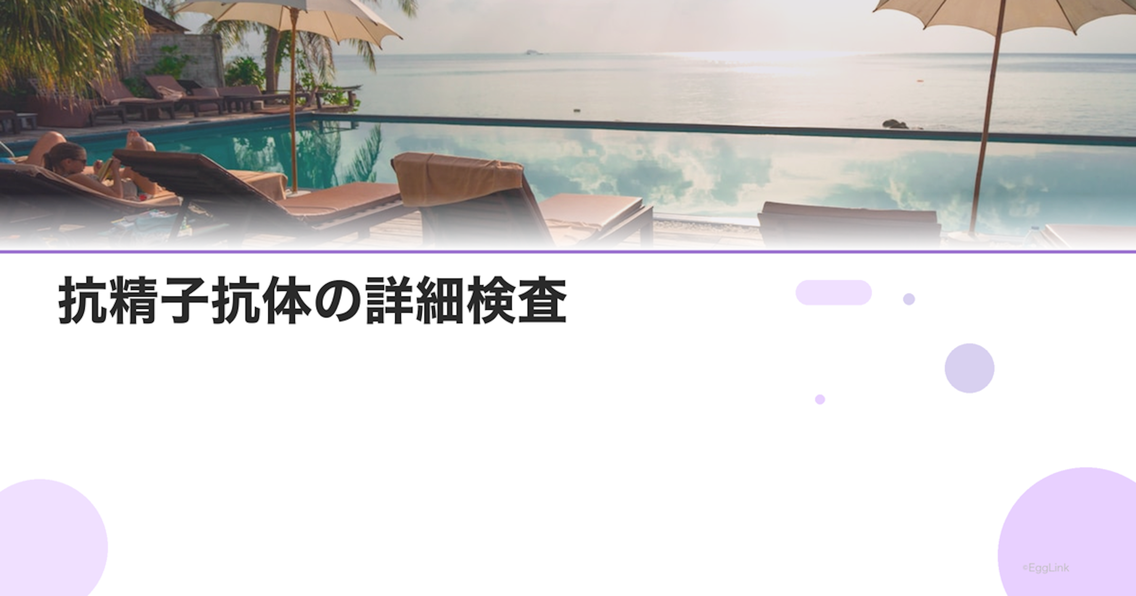 抗精子抗体の詳細検査｜IgG・IgA・IgM