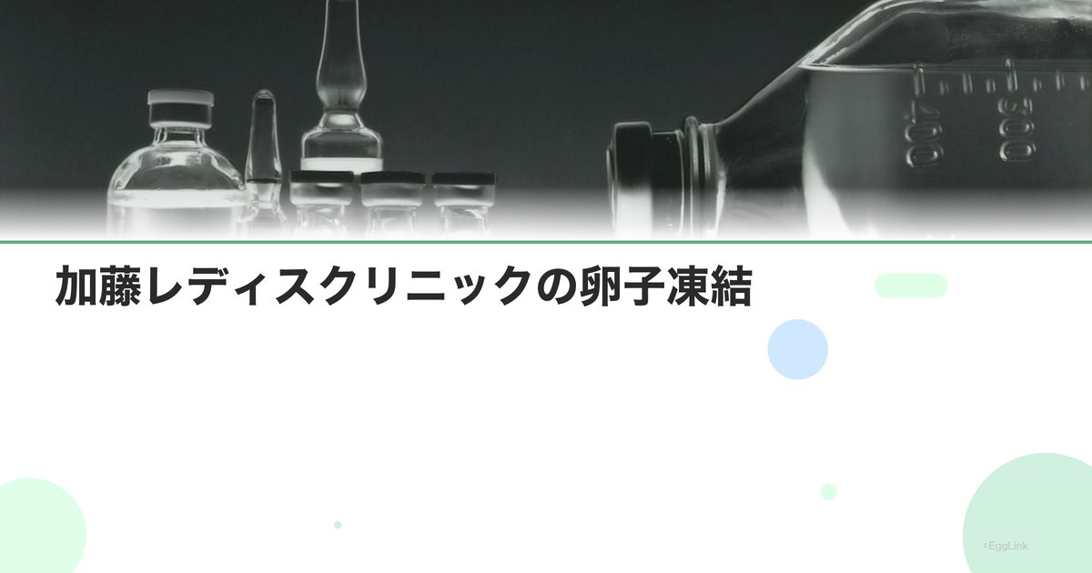 加藤レディスクリニックの卵子凍結