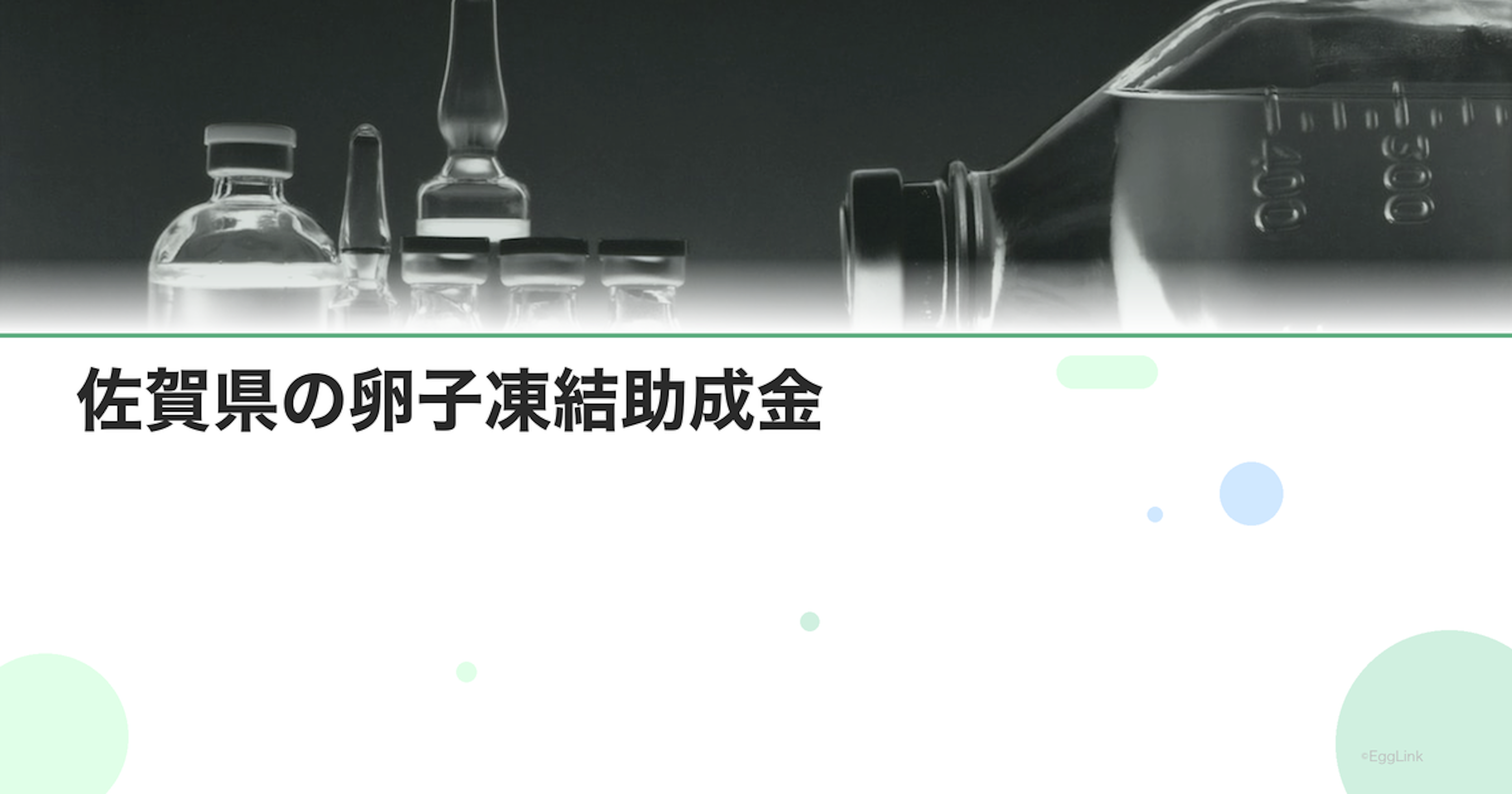 佐賀県の卵子凍結助成金｜申請条件と金額
