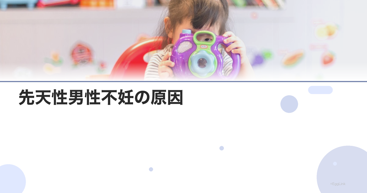 先天性男性不妊の原因|Klinefelter症候群等