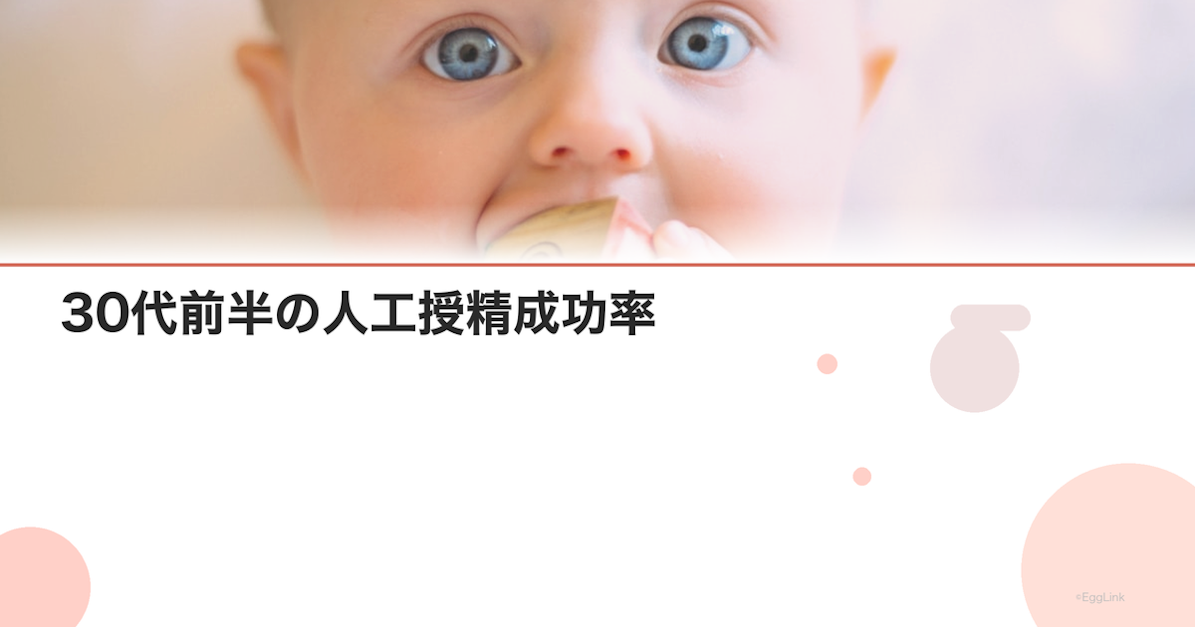 30代前半の人工授精成功率｜IUIデータと選択基準