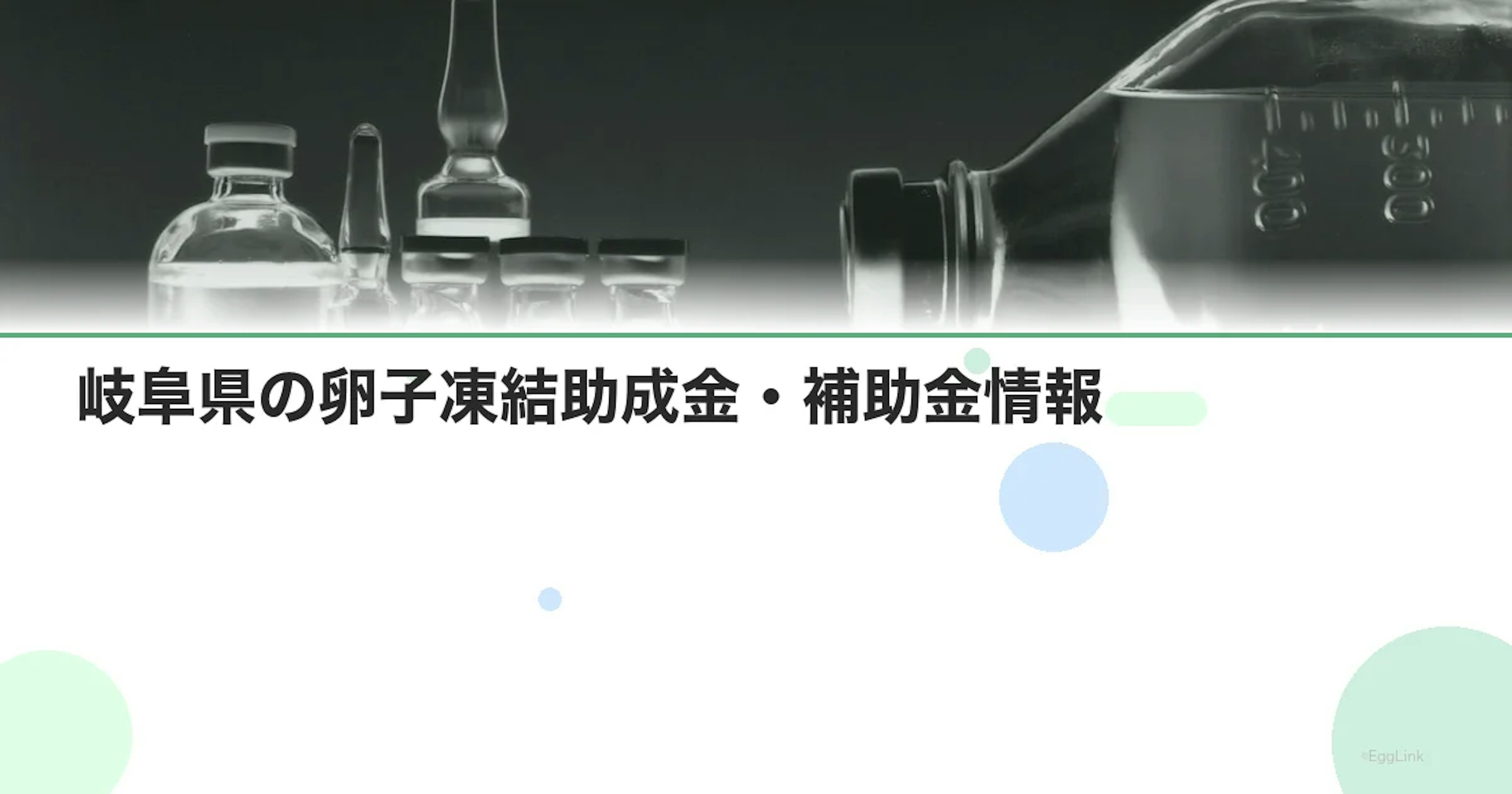 【2026年最新】岐阜県の卵子凍結助成金・補助金情報｜国の制度と費用を徹底解説