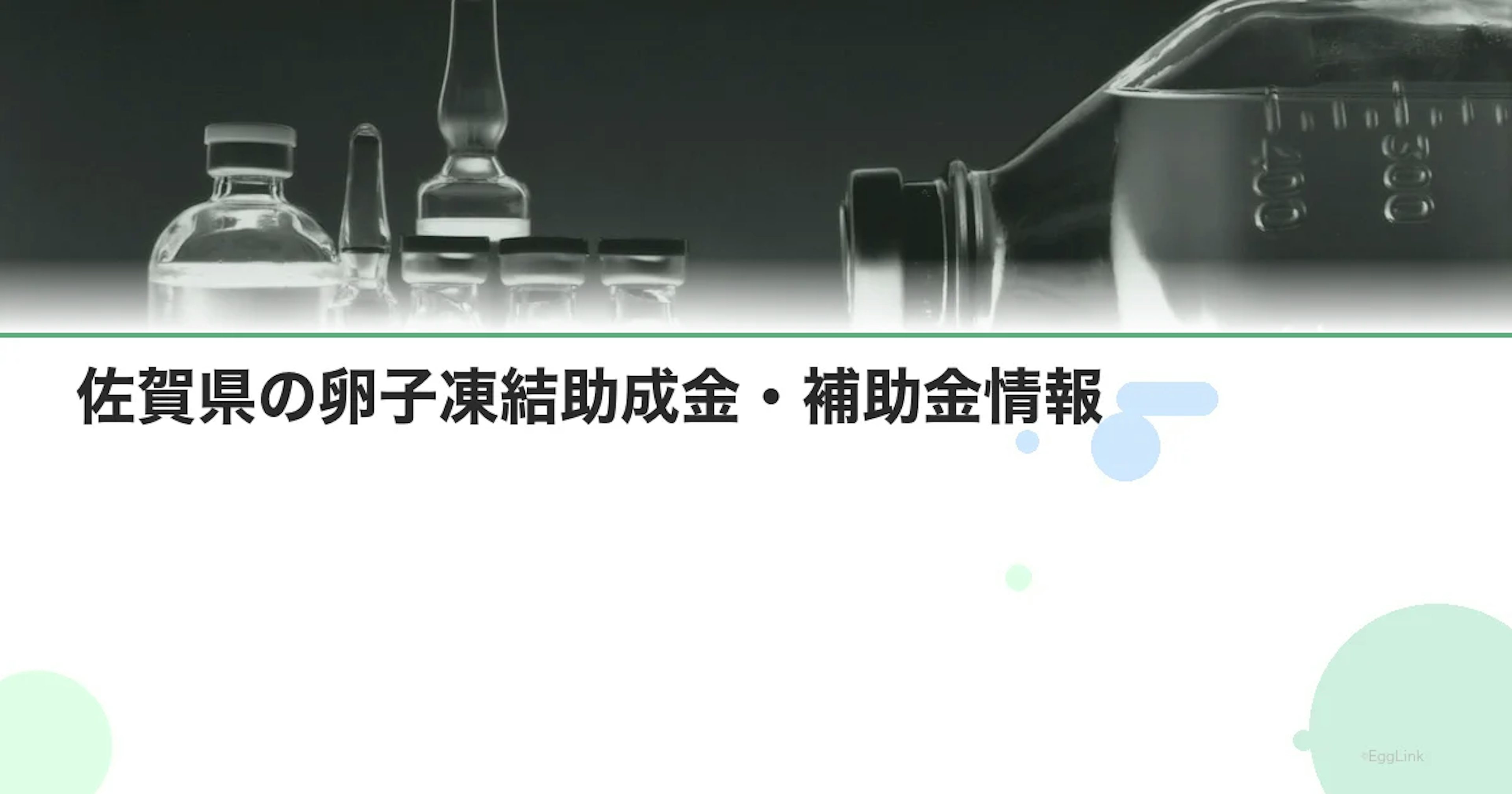 【2026年最新】佐賀県の卵子凍結助成金・補助金情報｜国の制度と費用を徹底解説