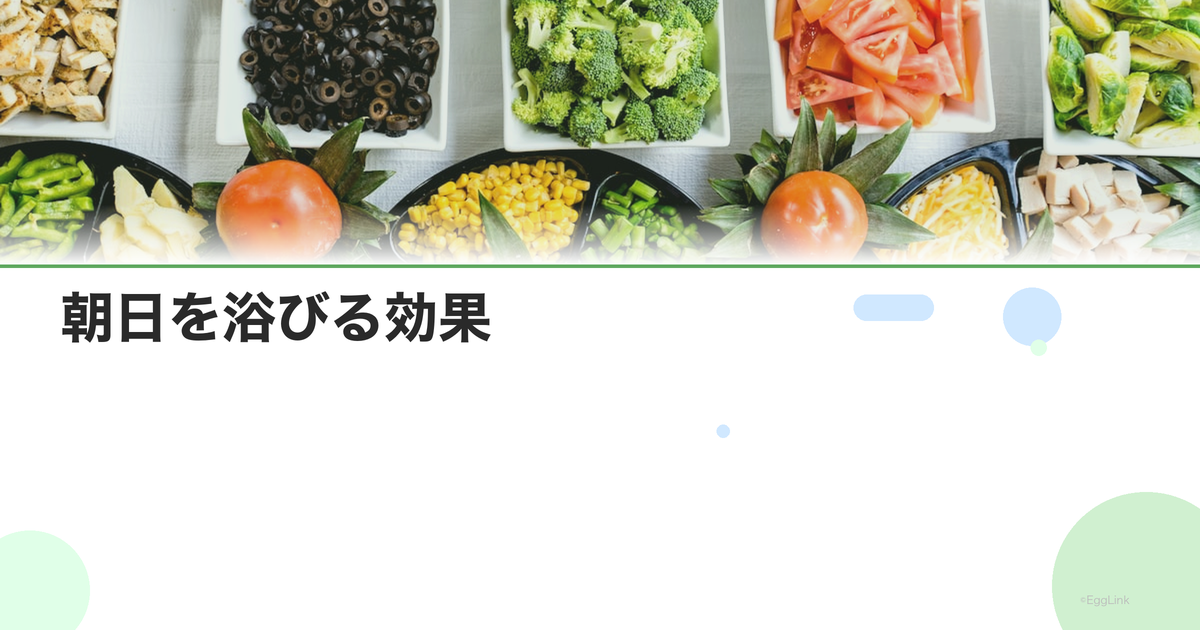 朝日を浴びる効果|セロトニン分泌と体内時計のリセット